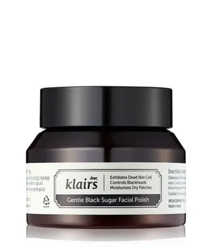 Dear Klairs Gesichtspeeling - Klairs Gentle Black Sugar Facial Polish - Gesichtspeelings, sanftes Peeling mit schwarzem Zucker für glatte, strahlende Haut und entfernt sanft abgestorbene Hautzellen.