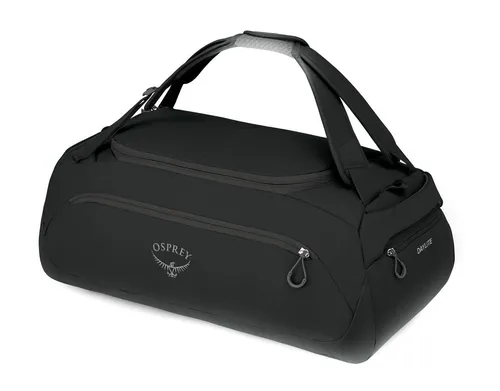 Osprey Europe Unisex Daylite Duffel 45 Black O/S - Klassische Sporttaschen mit vielseitigen Tragemöglichkeiten, gepolstertem Boden und praktischen Fächern für optimalen Komfort und Organisation.