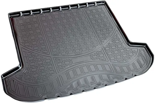 RECAMBO Kofferraumwanne für Hyundai Tucson III, Typ TL, ab 2015> Rand, für Hyundai Tucson III TL, 100% passgenaue Antirutschmatte, Kofferraum Schutzmatte, Gummimatte