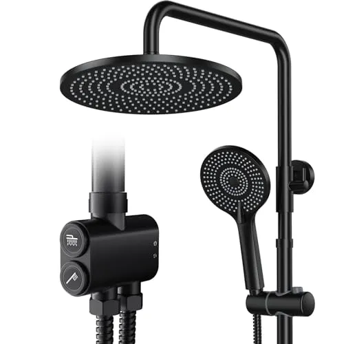 Rainsworth Regendusche ohne Armatur Schwarz, 25 cm Rund in schwarz von Rainsworth