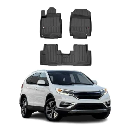 OMAC Auto-Fußmatten für Honda CR-V 2012-2018 - Hochwertige TPE-Automatten, wasserfest und mit Anti-Rutsch-Technologie für optimalen Schutz und Sicherheit im Fahrzeug. Ideal für jedes Wetter und einfach zu installieren.