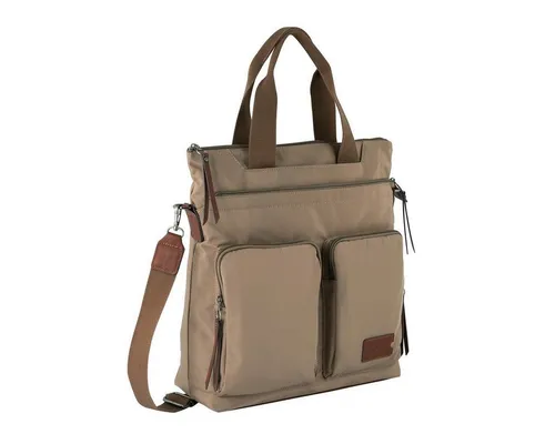Camel Active Cityrucksack SKY - Zip Shopper in Grün - Handtaschen aus strapazierfähigem Nylongewebe, ideal für den Alltag und mit praktischem Logo-Patch.