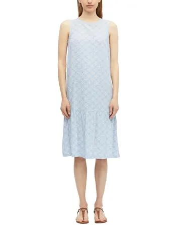 s.Oliver Stufenkleid aus Viskose – Elegantes Sommerkleid in blau von s.Oliver