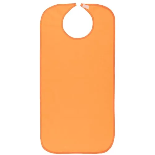 Sensalou Erwachsenen Lätzchen Ess Schürze Klecker Latz für Senioren Klettverschluss Orange
