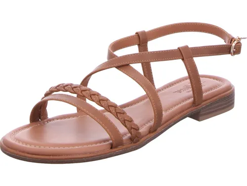 s.Oliver Sandalen in Leder-Optik - Stylische Sandalen in Leder-Optik aus Synthetik mit Dornschließe, ideal für trendbewusste Sommerlooks. Perfekt für jeden Anlass.