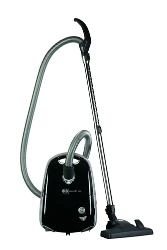 Bodenstaubsauger Sebo AIRBELT E 1 Nero - Hochwertiger Staubsauger mit sparsamen 890 Watt und innovativem AIRBELT-Schutz, ideal für eine schonende Reinigung von Böden und Möbeln.