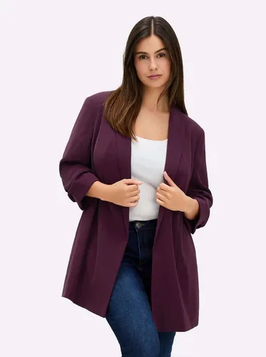 Sheego Blusenblazer Longblazer Langarm von sheego