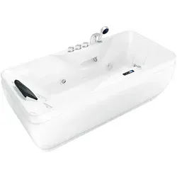 Whirlpool Pool Badewanne W49-PL-SC 170x80cm - Sanitäranlagen & Zubehör – Genießen Sie entspannende Momente mit aktivem Schlauch-Reinigungssystem und Farblicht für ein besonderes Badeerlebnis.