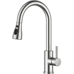 FORIOUS Hochdruck Küchenarmatur mit ausziehbarer Brause - Duscharmaturen & Thermostate - 360° schwenkbar mit zwei Sprühfunktionen für effizientes Spülen und bequeme Reinigung.