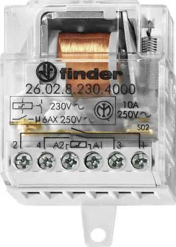 Finder Stromstoß-Schalter Unterputz 26.02.8.110.4000 2 Schließer 110 V/AC 10A 2500 VA 1St.