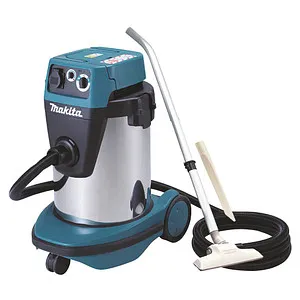 Makita Nass-Trockensauger VC3210LX1, 32L, 1050W mit Steckdose - Nass- & Trockensauger mit 32L Volumen, Staubklasse L für trockene Stäube, automatische Filterreinigung und praktischer Steckdose für Maschinen bis 1900W. Ideal für Werkstätten.