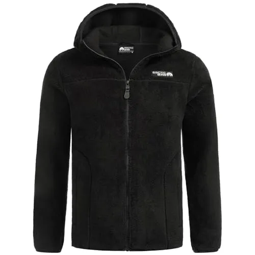 Arctic Seven Herren Fleecejacke mit Kapuze - Leicht und Atmungsaktiv - Funktionsjacken, hochwertige Fleecejacke mit winddichtem Design, ideal für Outdoor-Aktivitäten und kühle Temperaturen.
