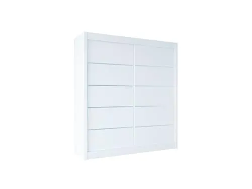 Easy4You B1 Schiebetüren Kleiderschrank 180 cm in weiß von Easy4You