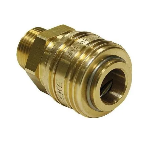 Teguma Schnellver.Kup.BSPP-Gewinde/G-Gewinde m.AG MS NBR Gew.3/8 Zoll