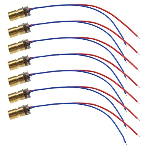 Stück Rote Laserdiode 5V 650nm Weniger als 5mW Rotpunkt Laserkopf Diode für Füllstandsmessgerät Bodeninstrument 75mm Lang 20