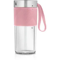 WMF Küchenminis Mix on the Go - Tragbarer Mini Mixer für Smoothies - Mini-Standmixer (300 ml) mit leistungsstarkem 20.000 U/min Edelstahlmesser, ideal für frische Smoothies überall. Wiederaufladbar über USB, bis zu 10 Anwendungen pro Akku-Ladung!