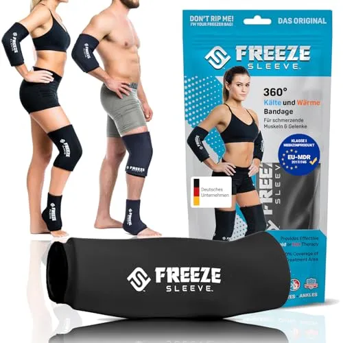 FREEZE SLEEVE Kühlbandage mit Wärmefunktion in schwarz von FreezeSleeve