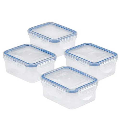 Lock & Lock Easy Essentials Frischhaltedosen-Set, 4-teilig, transparent