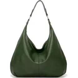 Ashioup Vintage Polyurethanleder Hobo Tasche - Stilvolle Hobo Tasche aus hochwertigem Polyurethanleder – ideal für den Alltag. Geräumige Fächer sorgen für optimale Organisation und Komfort. Perfekt als Geschenk oder für den eigenen Gebrauch.