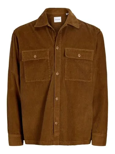 Jack & Jones Langarmhemd JJEPERFECT CORDUROY OVERSHIRT LS SN - Freizeithemden, lockerer Schnitt und leichter Baumwoll-Webstoff für ein luftiges Tragegefühl, ideal für Everyday-Style und Afterwork-Events.