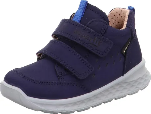 Superfit Breeze blau/hellblau (8000) 29 - Kinder Halbschuhe mit GORE-TEX Membran für wasserdichten und atmungsaktiven Schutz, ideal für aktive Jungen im Alltag. Die herausnehmbare Einlegesohle aus chromfreiem Leder sorgt für zusätzlichen Komfort.