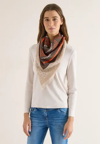 Cecil Damen Patchwork Tuch – Stylisches Dreieckstuch - Modisches Tuch im Mustermix mit feinen Fransen, aus 57% Modal und 43% Baumwolle. Ideal für jeden Anlass, sorgt für einen trendigen Look.