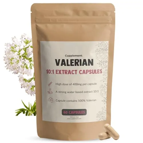 Cupplement Baldrian Extrakt Kapseln 400 mg 60 Capsules