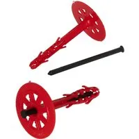 Protektor Dämmstoffdübel Ø10x200mm – 100 Stück mit Kunststoffnagel