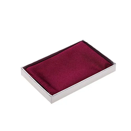 Tinitex Einstecktuch rot weinrot reine Seide 25x25cm einfarbig uni