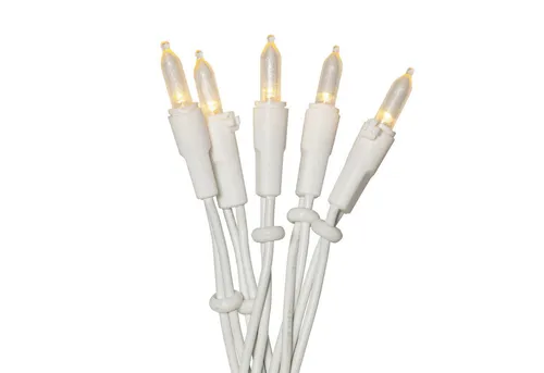 MARELIDA LED-Lichterkette Weihnachtslichterkette Pisello 20 warmweiße LED 2,85m für Innen weiß, 20-flammig