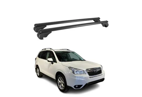 OMAC Dachträger für Subaru Forester 2013-2019 - Dachgepäckträger aus hochwertigem Aluminium, wasserbeständig und leicht, ideal für Fahrrad- und Skiträger. Einfach zu installieren und mit T-Schienen für vielseitige Nutzung.