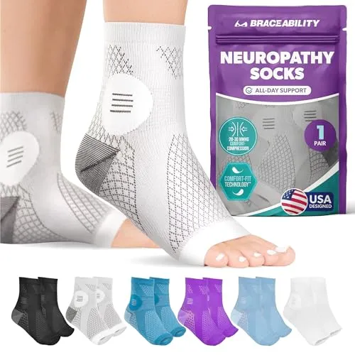 BraceAbility Neuropathy Socken für Diabetiker