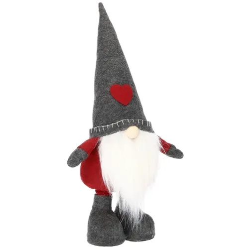SPRINGOS Weihnachtszwerg Deko-Figur 46-67 cm Höhenverstellbar Zipfelmütze