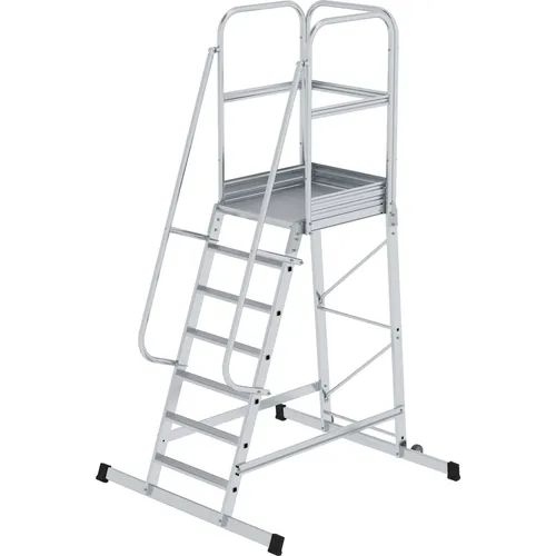 Produktbild Munk Plattformleiter mit Rollen 7 Stufen, 365 cm