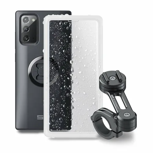 SP CONNECT Moto Bundle für Note 20 - Konsolen & Halterungen – Schütze dein Handy mit der robusten Halterung und dem wasserdichten Weather Cover für alle Wetterbedingungen.