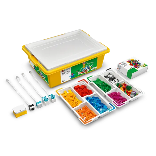 LEGO Education SPIKE Essential Set Basis-Set - Kreatives Bauspielzeug für Grundschüler, fördert Problemlösungsfähigkeiten und selbstständiges Lernen