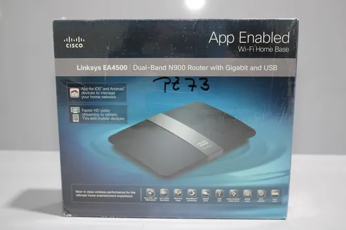 Linksys EA4500 Dual Band WLAN Router Gigabit WiFi 4 USB Schwarz NEU