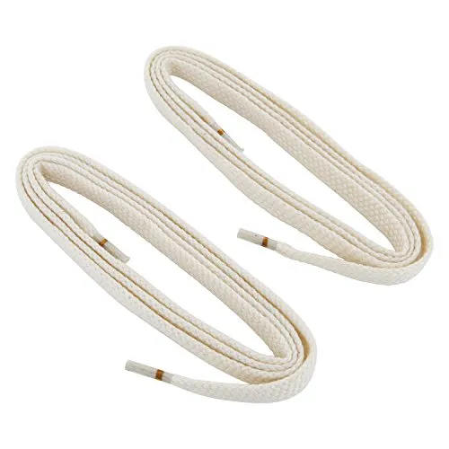 REMA 1 Paar Schnürsenkel - flach - ca. 7,0 mm breit Längen (100 cm, Natur)