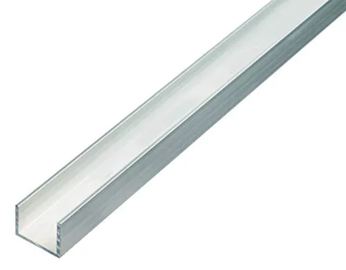 Alberts 470449 U-Profil | Aluminium, natur | 1000 x 10 x 8 mm