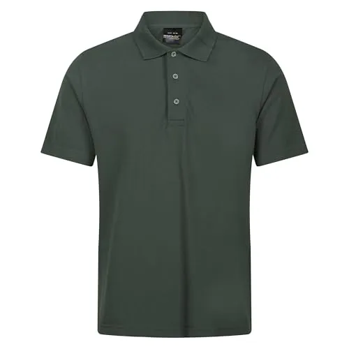 Regatta Professional Herren Mens Pro 65/35 Short Sleeve Polo T Shirt Polohemd, dunkelgrün, XL
