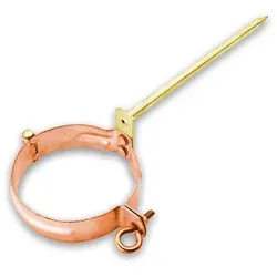 Fallrohrschelle Grömo mit Schlagstift 200mm, Kupfer, verschiedene Größen (Ausführung: 200mm. Ø 87mm)