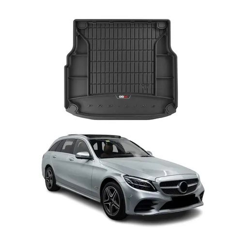 OMAC Gummi Kofferraumwanne für Mercedes C Klasse S205 (2014-2025) - Hochwertige Kofferraumwanne aus TPE, wasserfest und hitze- sowie kältebeständig. Einfache Installation und perfekte Passform für optimalen Schutz im Fahrzeug.