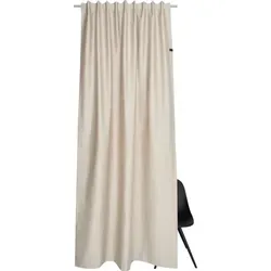 SCHÖNER WOHNEN Kollektion Schlaufenschal, beige - Gardinen aus hochwertigem Baumwollmischgewebe, Maße: 130 cm breit, ideal für stilvolle Fensterdekoration. Jetzt 10€ Willkommens-Gutschein bei Newsletter-Anmeldung sichern!