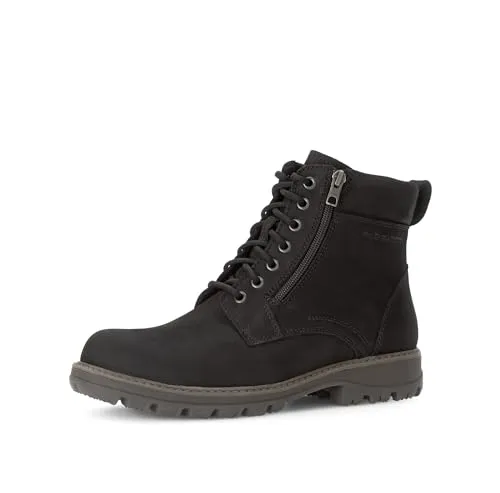 Schnürstiefelette PIUS GABOR aus Nubukleder - Wanderschuhe aus weichem Nubukleder mit Lammfell-Innenmaterial für optimalen Komfort. Die Schnürung und der Reißverschluss bieten eine perfekte Passform und erleichtern das An- und Ausziehen.