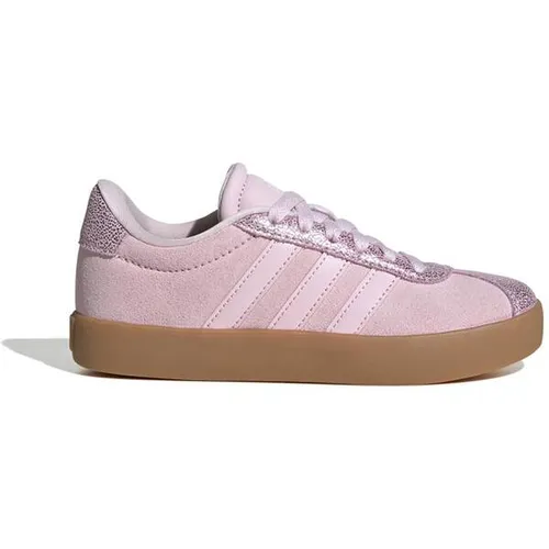 adidas VL COURT 3.0 K Kinder Sneaker Größe 40 EU in pink von adidas