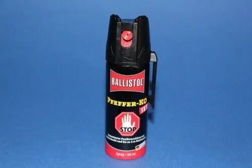 Ballistol Pfeffer KO Jet - Effektives Tierabwehrspray - Sonstige Outdoor Notfallausrüstung, Made in Germany für zuverlässigen Schutz vor unerwünschten Tieren.