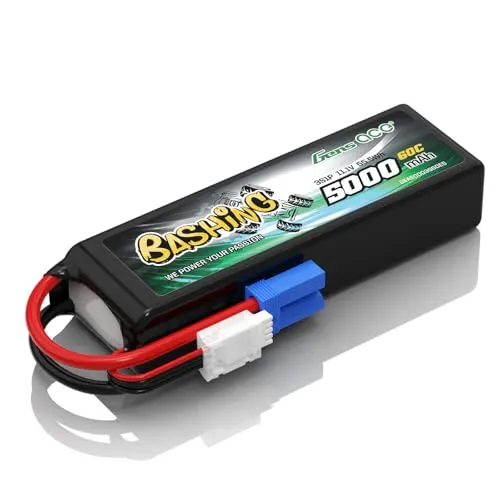 Gens Ace 3S LiPo Akku 11.1V 60C 5000mAh - RC Batterien mit hoher Leistung und langer Lebensdauer, ideal für RC Autos, Flugzeuge und Hubschrauber – zuverlässige Spannung bis zum Ende Ihrer Mission.