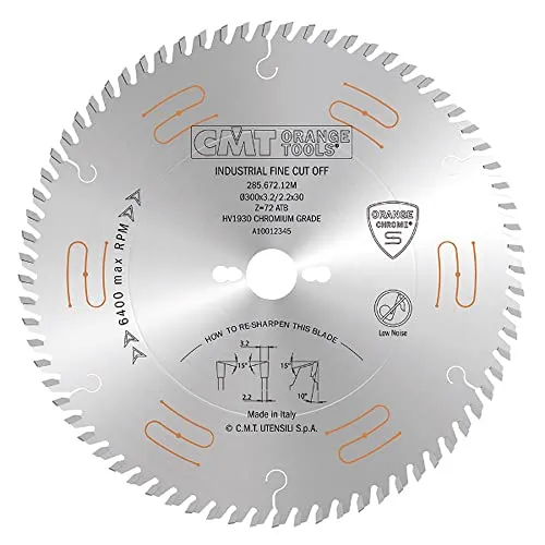 CMT Orange Tools 285.660.10 M – Hochwertiges Kreissägeblatt 250 mm - Kreissägeblätter, 60 Zähne für saubere Schnitte und lange Lebensdauer, ideal für präzise Holzarbeiten.