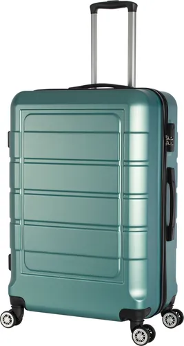 Hartschalenkoffer Trolley 4-Rollen Koffer Reisekoffer / XL 104 Liter / 201 - Farbe: ocean-green