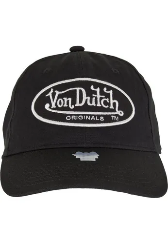 Von Dutch Cap UNSTR Vista Black Schwarz - Verstellbare Baseball Cap - Stylische Baseball Cap für Herren mit schweißabsorbierendem Innenband, perfekt für einen komfortablen Sitz bei jedem Anlass.